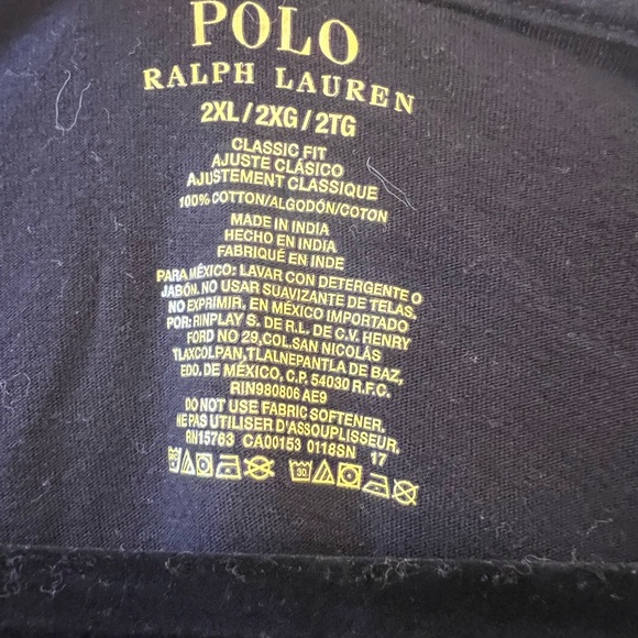 Men’s Polo V-Neck T-Shirt – XXL - Picture 3 of 4